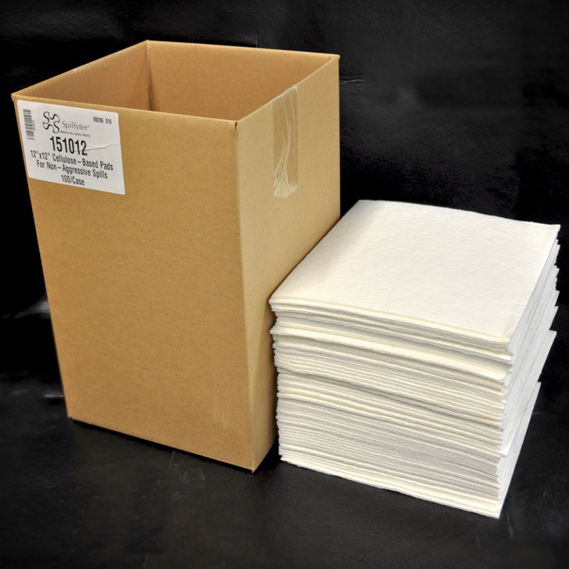 White Absorbent Pad Universal 11.5" x 12" 100/Box