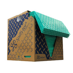 Buy Spilfyter 16" x 18" Premium Green HW Universal Absorbent Pad 100/Box on sale online