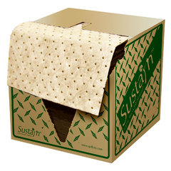 Spilfyter 16" x 18" Sustayn Recycled Natural Oil-Only HW Absorbent Pad 100/Box