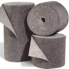 Buy Spilfyter 18" x 150 ft Spilhyder Universal Recycled Fiber Gray Absorbent Roll 2/Bag on sale online