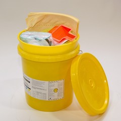 Spilfyter Grab & Go Dry Base Neutralizer 5 Gallon Bucket Spill Kit