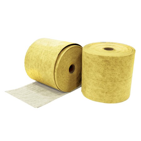 Spilfyter 16" x 150 ft Hazmat Premium Yellow Perfed Absorbent Roll 2/Bag