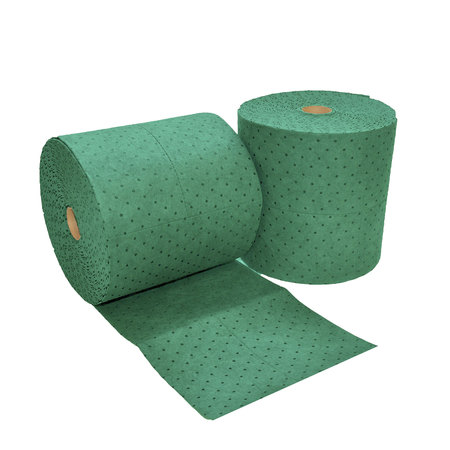 Spilfyter 16" x 150 ft Premium Green HW Universal Absorbent Roll 2/Bag