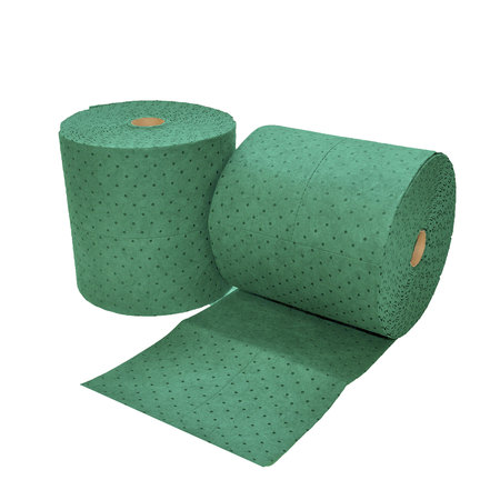 Spilfyter 16" x 150 ft Premium Green MW Universal Absorbent Roll 2/Bag