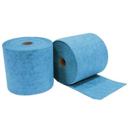 Spilfyter 16" x 150 ft Premium Oil-Only Blue MW Perfed Absorbent Roll 2/Box