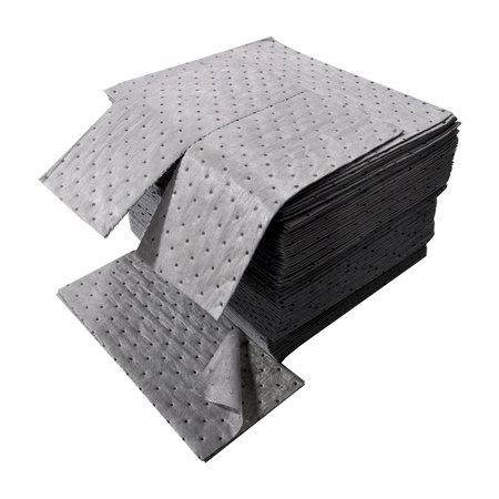 Spilfyter 16" x 18" Spilhyder Gray MW Universal Absorbent Pad 100/Box