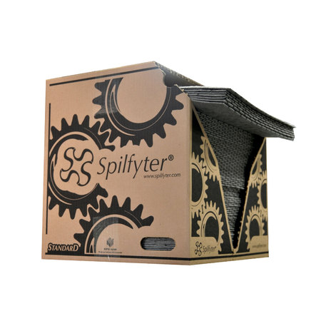 Spilfyter 16" x 18" Standard Gray HW Universal Absorbent Pad 100/Box