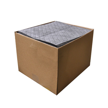 Spilfyter 16" x 18" Standard Gray MW Universal Absorbent Pad 24 gal/case 100/Box