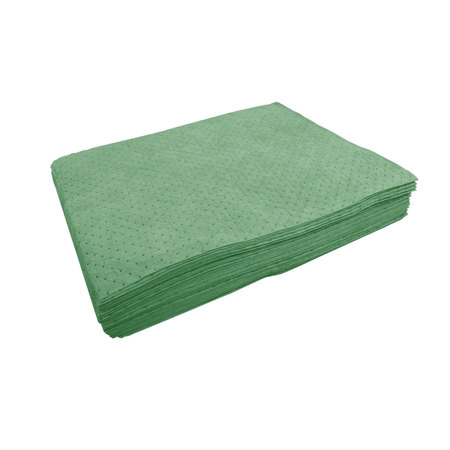 Spilfyter 32" x 36" Premium Green HW Universal Absorbent Pad 50/Bag