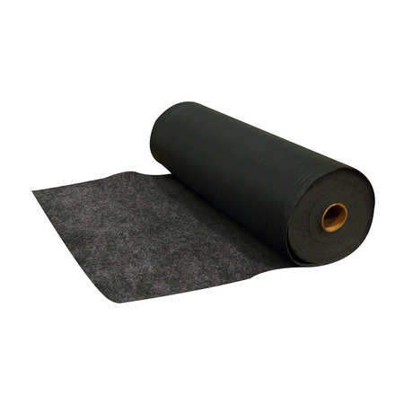 Spilfyter 36" x 100 ft Spilhyder Universal Black HW Absorbent Traffic Rug