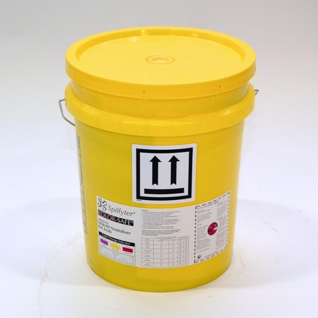 Spilfyter Grab & Go Liquid Acid Neutralizer 5 Gallon Bucket Spill Kit