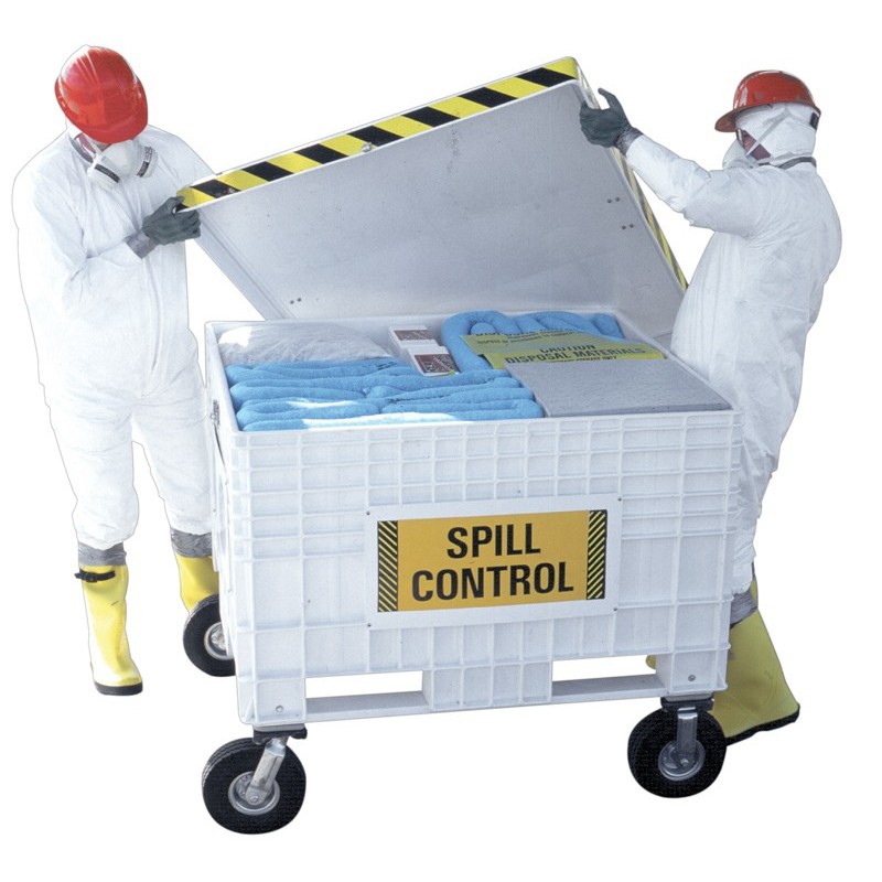 Spilfyter Oil Spill Kit in 170 Gallon Dispenser Cart