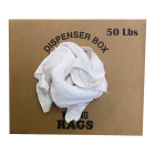 Bulk New 100% Cotton White C Grade Bar Mops (Terry Towels) 50 lbs in Box