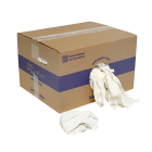 Bulk Reclaimed #1 White T-Shirt Rags 25 lbs in Box