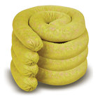 3" x 10 ft Premium Yellow Hazmat Absorbent Sock 6/Box