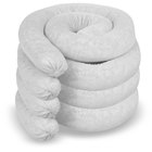 White NPS 150301 Spilfyter Cellulose Based Sorbent Sock 4 Length x 3 Width Box of 15