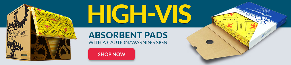 High-VIZ absorbent pads