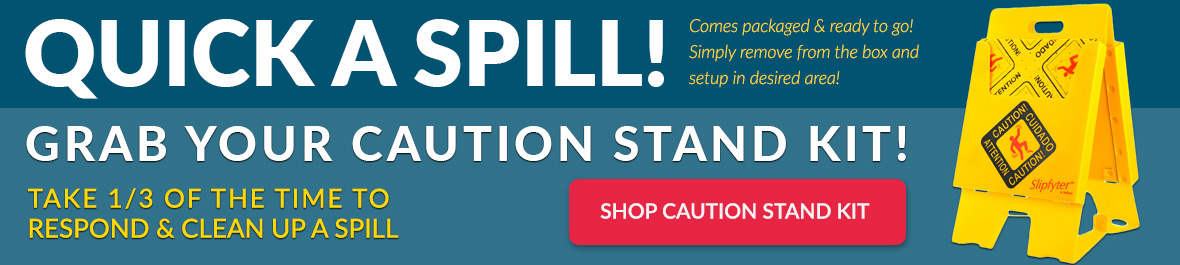 Absorbent Caution Stand Kit
